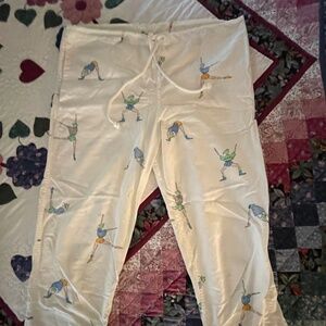 Kimo Sabe O/S white draw string pants
